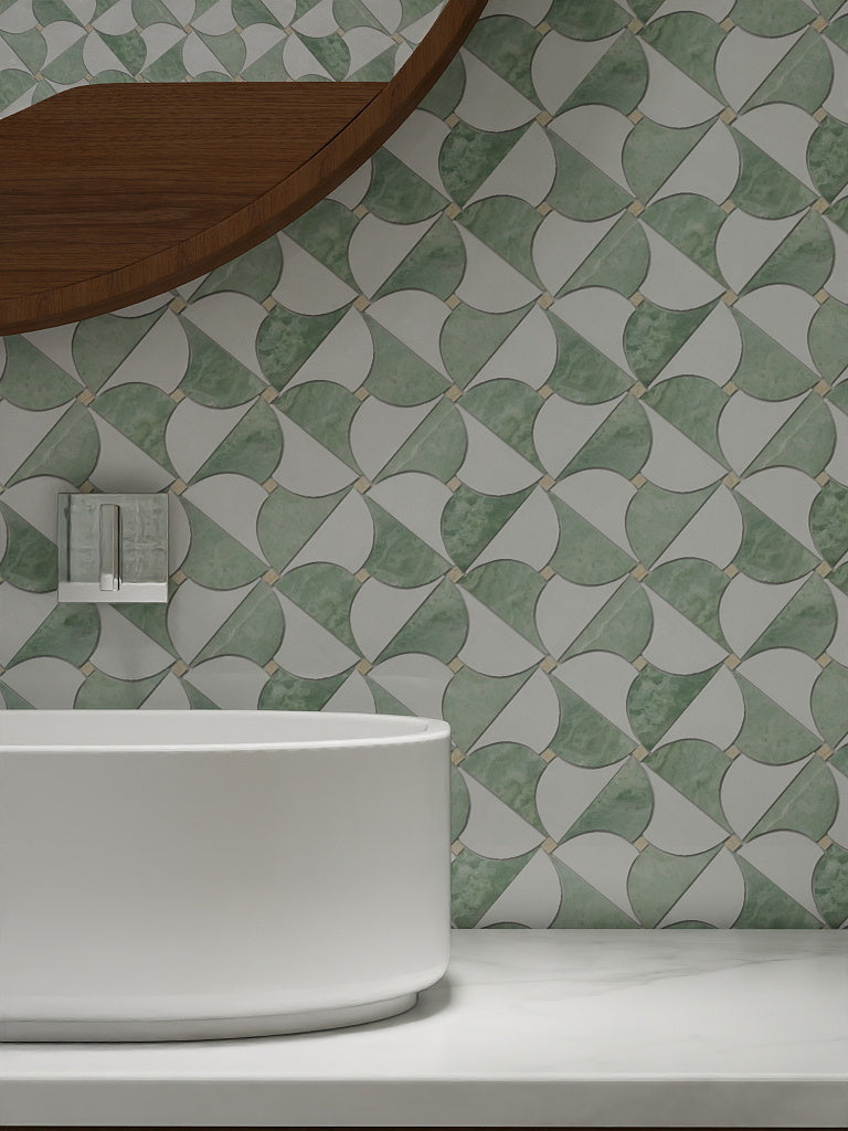 Green Bow Tie Marble