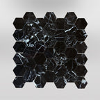 Nero Marquina Hexagon 2×2