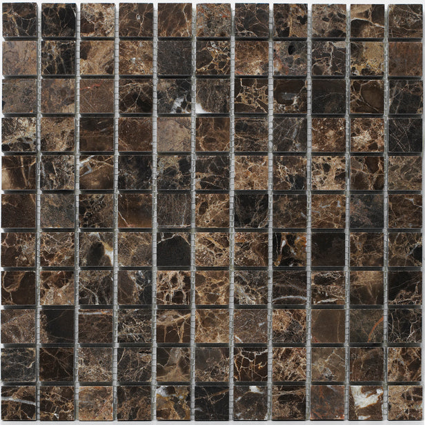 Dark Emperador Mosaic 1×1