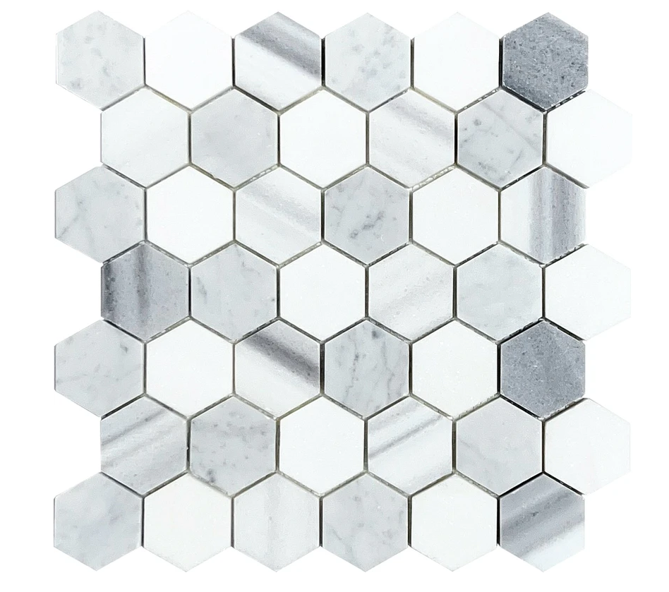 Hexagon Marble Mosaic Tile | Marble Mosaic Tile | Aston Design Studio