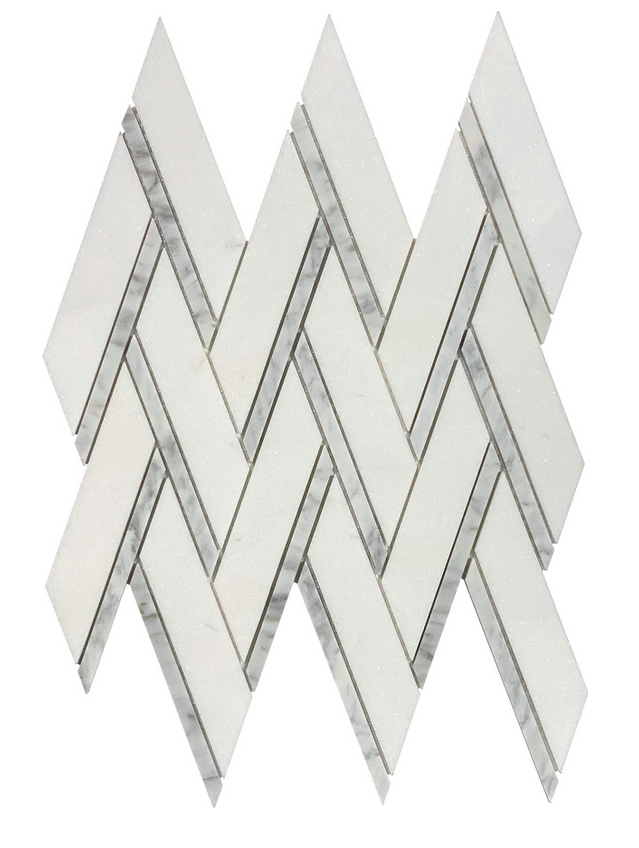 Lynd Herringbone Thassos and Carrara