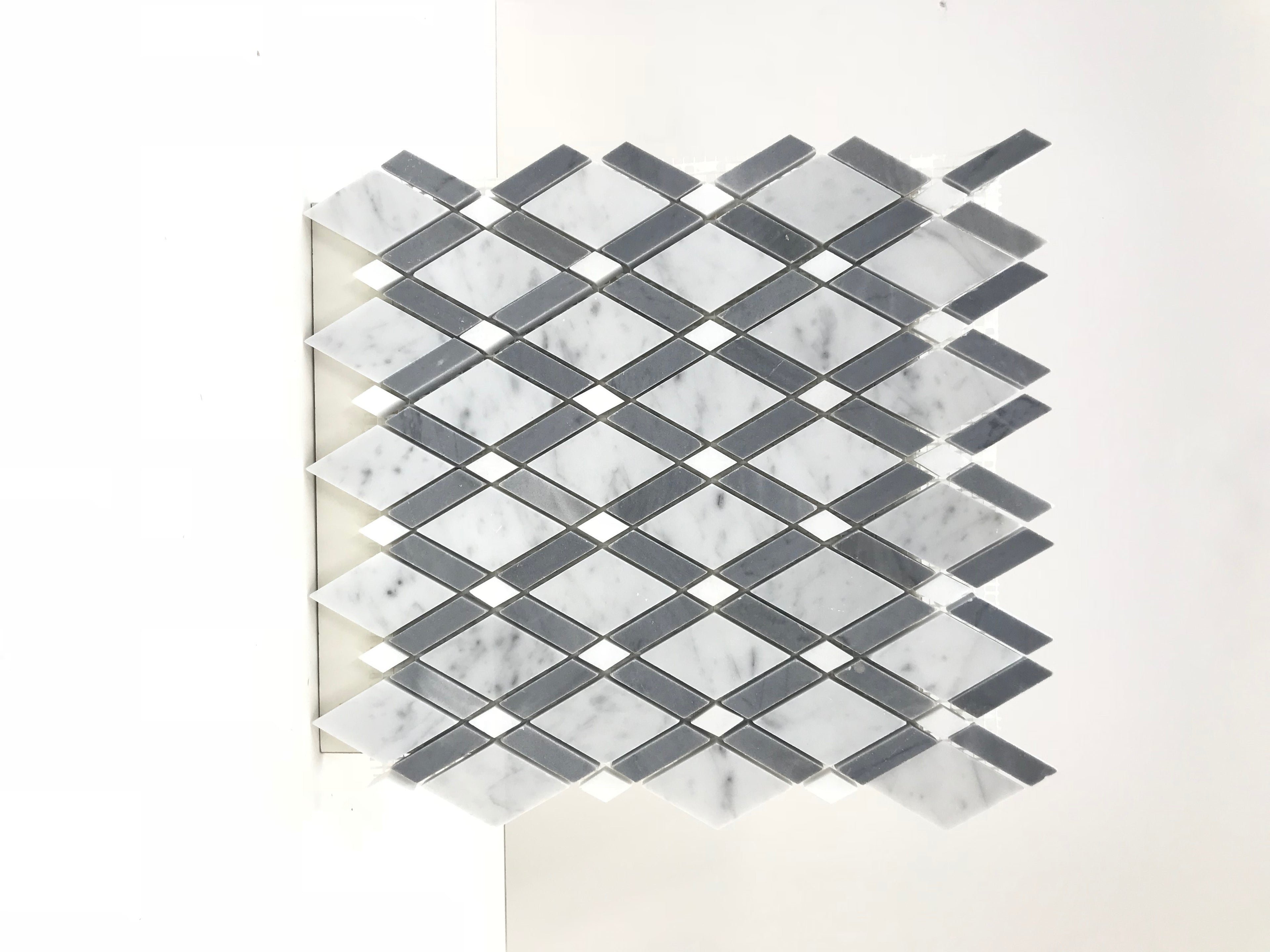 Bianco Carrara and Bardiglio Lattice