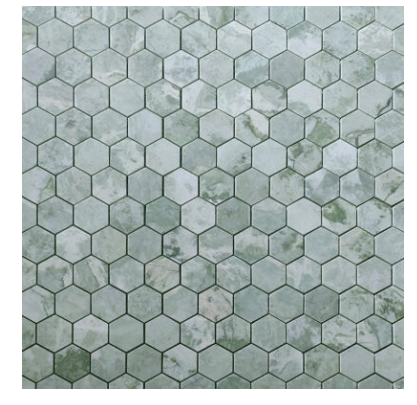 Ming Green 2″ Hexagon Polished Mosaic