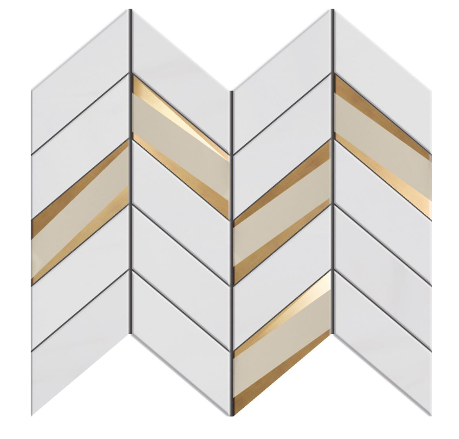 Chevron Mosaic Backsplash | Chevron Pattern Tile | Aston Design Studio