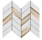 Chevron Mosaic Backsplash | Chevron Pattern Tile | Aston Design Studio
