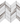Ohri Chevron Mosaic Mystic White with Silver Mirror
