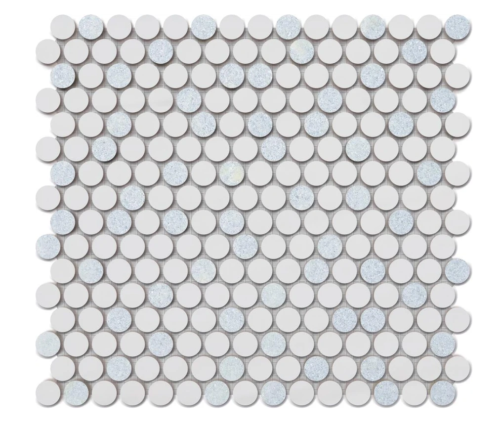 Round Backsplash Tiles | Round Marble Tiles | Aston Design Studio