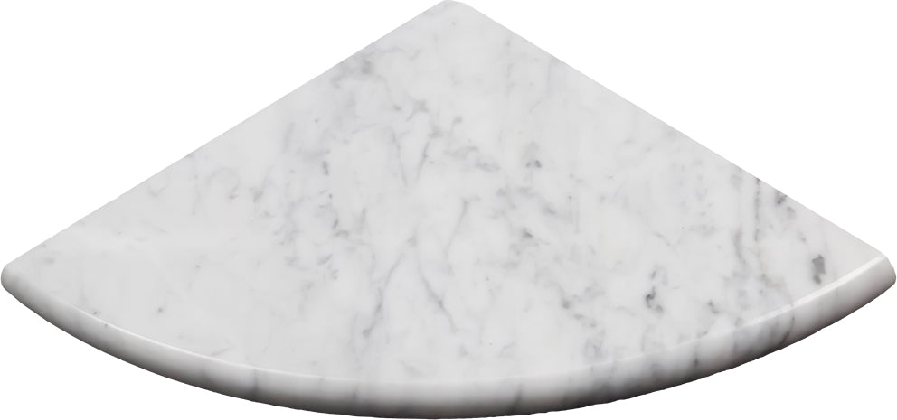 Carrara Marble Shelf | Marble Corner Shelf | Aston Design Studio