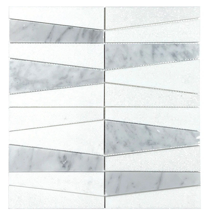Trapezoid Mosaic Tile | Trapezoid Backsplash | Aston Design Studio