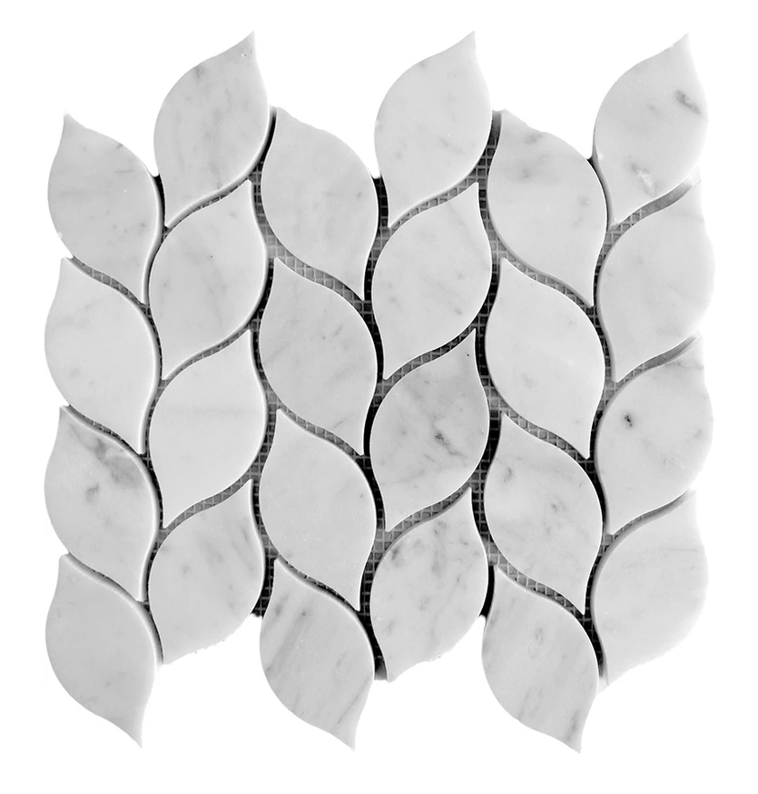 Leaf Mosaic Tile | Leaf Carrara Tile | Aston Design Studio