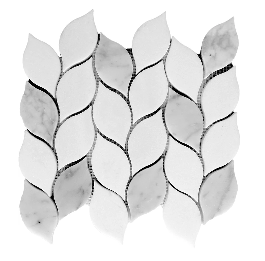 Leaf Marble Tile | Marble Mosaic Tile | Aston Design Studio