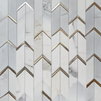 Arrow Mosaic Tile | Aluminium Mosaic Tiles | Aston Design Studio