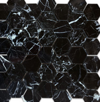 Nero Marquina Hexagon 2×2